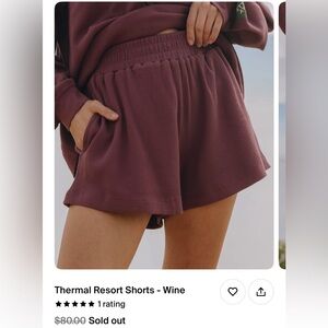Daily Drills thermal shorts - wine color size M/L